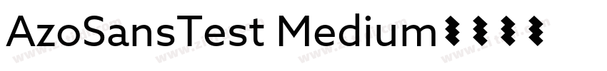 AzoSansTest Medium字体转换